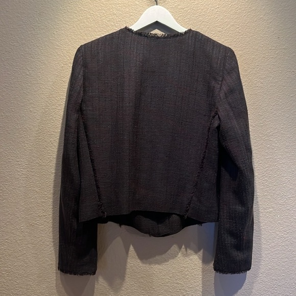 Ann Taylor LOFT Women’s Tweed Lined Zip Up Jacket Blazer Size 8 - Picture 10 of 10